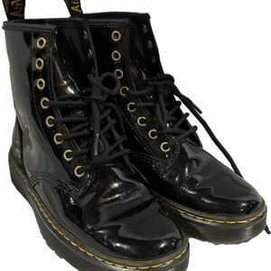 Dr. Martens Shiny Black Combat Boots